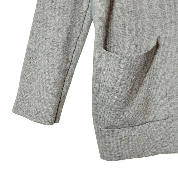 Magaschoni Gray Cotton Wool Cardigan Sweater Pockets Office Fall Layering Size S - Picture 4 of 10